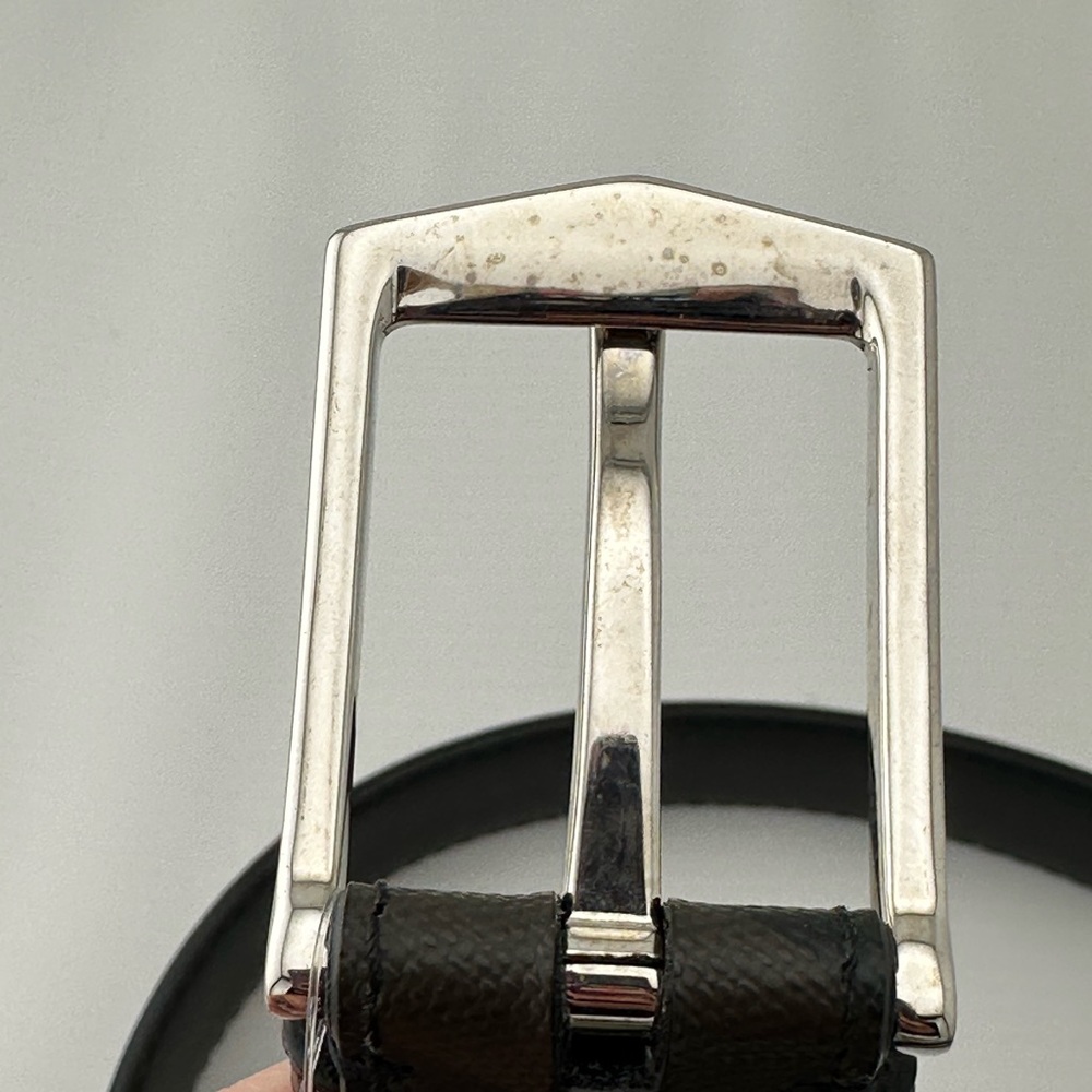 Womens Burberry Canvas/Leather Belt with Silver Buckle - Picture 6 of 15